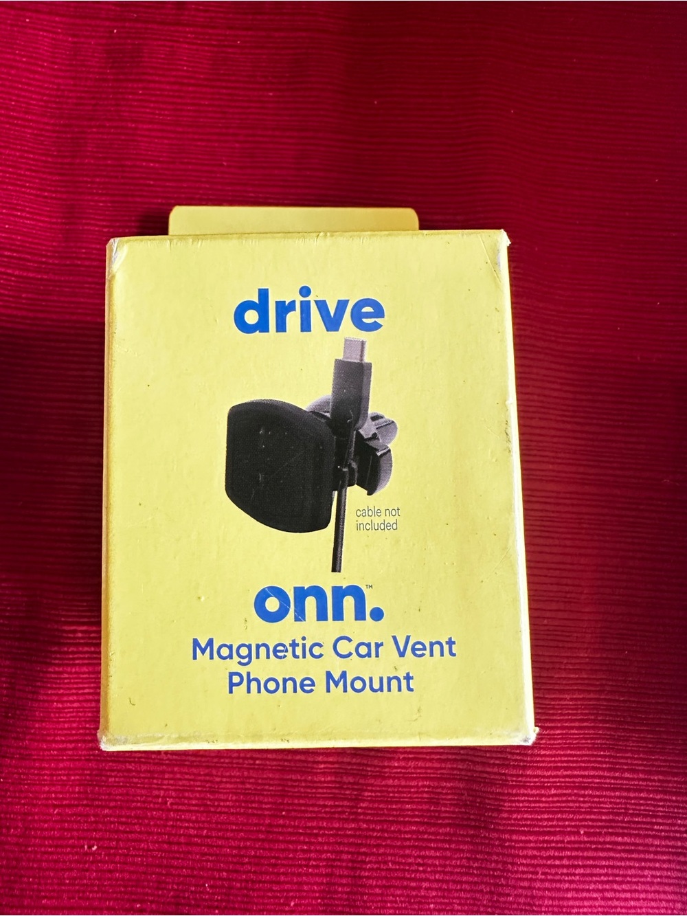 onn. Drive Magnetic Car Vent Phone Mount - Black